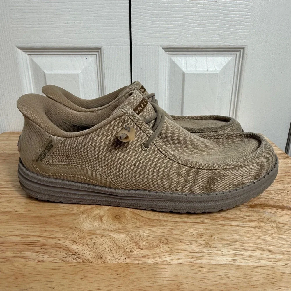 Skechers Slip-ins Parson Magro 8.5 Taupe Relaxed Fit Gorpcore Casual Loafers